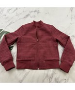 Lululemon Womens Serene Travels Bomber Jacket Size 4 Reversible Chianti ... - $52.79 CAD