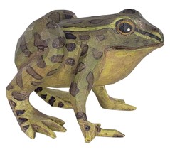 Arthur Shoemaker Frog Toad Wood Carved Miniature Animal Folk Art Vintage 1979 - £313.55 GBP