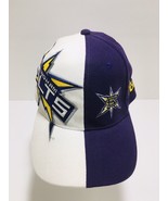 2001 XFL Drew Pearson Embroidered Color Block Purple Birmingham Bolts Ha... - €57,70 EUR