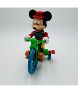 1970s Walt Disney Mickey Mouse Tricycle Musical Wind-up ILLCO Toys Schoo... - €19,53 EUR
