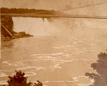 Niagara Falls Suspension Bridge New York NY 1886 Kilburn Stereoview Photo - $8.87