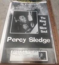 PERCY SLEDGE Live in Concert 8/24/2002 Poster 17&quot;X 11&quot; - £36.72 GBP