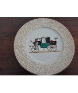 24 Karet Gold Rimmed 10 3/4&quot; Coaching Plate by Imperial Salem China Co. - €17,10 EUR