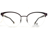 Carolina Herrera Eyeglasses Frames VHE126K COL.08D5 Purple Cat Eye 53-18... - $65.29