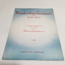 Manhattan Serenade by Louis Alter 1942 Modified Arrangement Sheet Music - $5.98