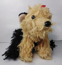 Yorkshire Terrier Kids Preferred Plush Dog With Red Lace Bow 2000 - $7.85