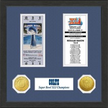 Indianapolis Colts Super Bowl Ticket Collection Plaque - $112.99