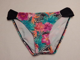 NEW Arizona Splash of Color Swimsuit Bottom Black Multi Size: S NWT Reta... - £10.21 GBP
