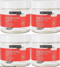 4x Face Facial Deep Cleansing Clay, Blackheads Mask, 13 oz Acne All Natural Dtox - £28.69 GBP