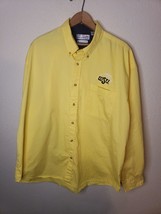 Munsingwear Button Up Down Mens Size XL Yellow Dress Shirt WSU WICHITA S... - $13.09