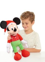 Disney Holiday Mickey Mouse Large 22 Inch Plushie Exclusive Stuffed Animal  - £18.47 GBP