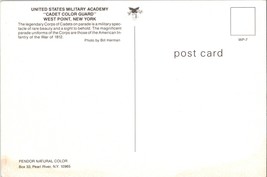 Vtg Postcard West Point Cadet Color Guard US Military Academy - £5.29 GBP