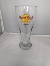 Hard Rock Cafe Prague Red Circle Pilsner Beer Glass Tall One RARE 8.5 Inch HTF - £78.56 GBP
