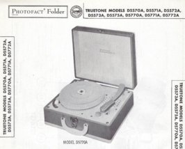 1957 TRUETONE D5570A D5571A Record Player Photofact MANUAL Phono Amp D5572A - $10.88
