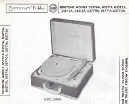 1957 TRUETONE D5570A D5571A Record Player Photofact MANUAL Phono Amp D5572A - £8.40 GBP