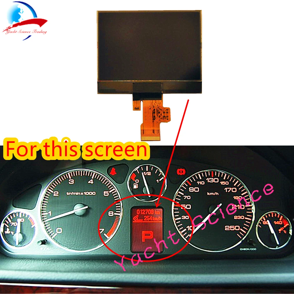 Instrument Cluster Car Lcd Screen Monitor for  407 407SW Coupe VDO Dashd Cluster - £125.87 GBP