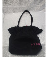 Large Black Nylon Avon Purse with Jewelry Earrings And Necklace - £31.51 GBP