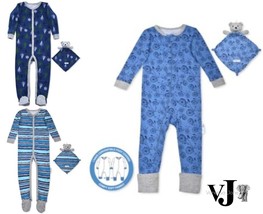 Max &amp; Olivia Baby Boys 2-Pc. Footie Pajama and Blankie - £10.31 GBP