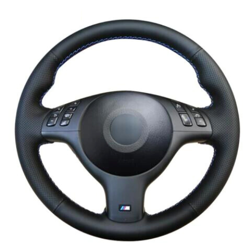 Leather Steering Wheel Cover for  BMW E46 E39 330i 540i 525i 530i 330Ci M3 01-03 - $48.99