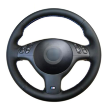 Leather Steering Wheel Cover for  BMW E46 E39 330i 540i 525i 530i 330Ci M3 01-03 - £38.53 GBP