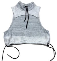 $78 Free People Movement Wrap Up Vest Medium Cotton Drawstrings Mesh Und... - £28.68 GBP