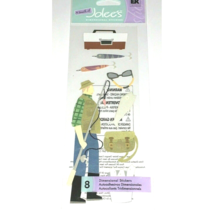 A Touch of Jolee&#39;s Scrapbook Dimensional Stickers FISHING SPJJ102 EK Success NEW - £7.41 GBP