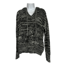 OP Women&#39;s V-Neck Long Sleeved Black/White Hoodie Size XXL - $23.38