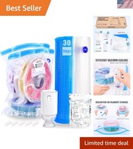 Pro 3D Filament Storage Kit: 30 Bags, Electric Pump &amp; Reusable Desiccants - $45.00