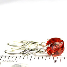 Natural Padparadscha Sapphire, 925 Sterling Silver Leverbacks Earring va... - £94.12 GBP
