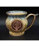 Drip Glazed Moose Head Pottery Coffee Potbelly Mug Signed Bulb Logo - $507.86 MXN