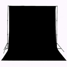 Background Solid Black Backdrop Muslin Portrait Background Screen for Ph... - £19.76 GBP