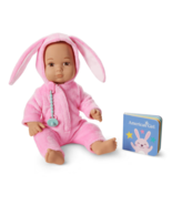AM Girl Little Bitty Baby Cozy Pink Bunny Sleep Set Book Pacifier 7.75 i... - €19,51 EUR