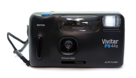 VIVITAR PS44s Motor Point&#39;n Shoot 35mm Film Camera Focus Free DX  - £9.13 GBP