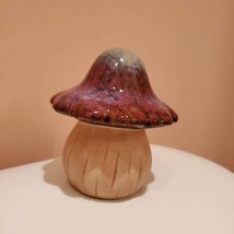 Ceramic Mushroom Garden Statue, Red Toadstool, Mushroom Figurine, Fairy Garden image 4