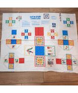 Vintage Wamsutta Craft Fabric Panel Cut-N-Stuff Learning Blocks baby pri... - $557.18 MXN