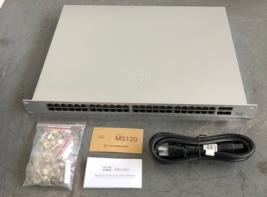 Cisco Meraki MS120-48LP-HW 48-Port PoE  Managed Ethernet Switch New/Uncl... - $329.99