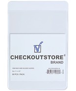 CheckOutStore Clear Semi Rigid Card Holders (3 x 4 1/2 in) - £6.47 GBP+