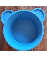 Your Zone ~ Four (4) Piece Set ~ Kids Dinnerware ~ Blue Plastic ~ BEAR B... - £17.67 GBP