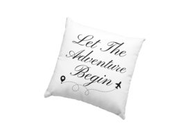 Let The Adventure Begin Pillow, Funny Camping Pillow - £23.31 GBP