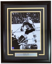 Bobby Orr Signé Encadré 11x14 Boston Bruins Noir &amp; Blanc Photo Gnr Holog... - £154.87 GBP