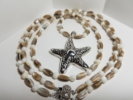 Silver Plated Starfish Necklace - £43.96 GBP