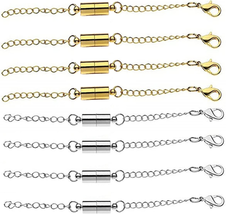 Mizeer Magnetic Necklace Extenders, Magnetic Necklace Clasps with Extend... - £11.89 GBP