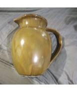 Vintage Studio Art Pottery Pitcher brown - $231.69 MXN