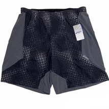 ASICS Mens Synthesis Shorts Gray Black Removable Liner, Size 2XL XXL NWT MS1857 - £14.93 GBP