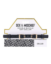 Sex &amp; Mischief Double Buckle Day Collar - £18.68 GBP