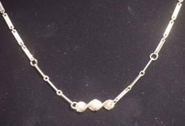 Twisted Gold Tone Slip Over Necklace Jewelry Vintage - £7.83 GBP