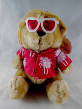 Russ Berrie Luv Pets Lifes a Beach Bear 7&quot; sitting Plush Stuffed Animal ... - £7.77 GBP