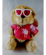 Russ Berrie Luv Pets Lifes a Beach Bear 7&quot; sitting Plush Stuffed Animal ... - £7.94 GBP