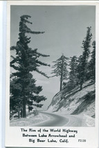 Rim of World Highway Lake Arrowhead Big Bear California RPPC Frasher postcard - £5.93 GBP