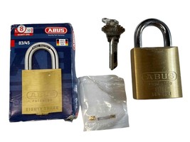 NEW Abus 83/45 300 Brass Lock Padlock Rekeyable Schlage - $29.69